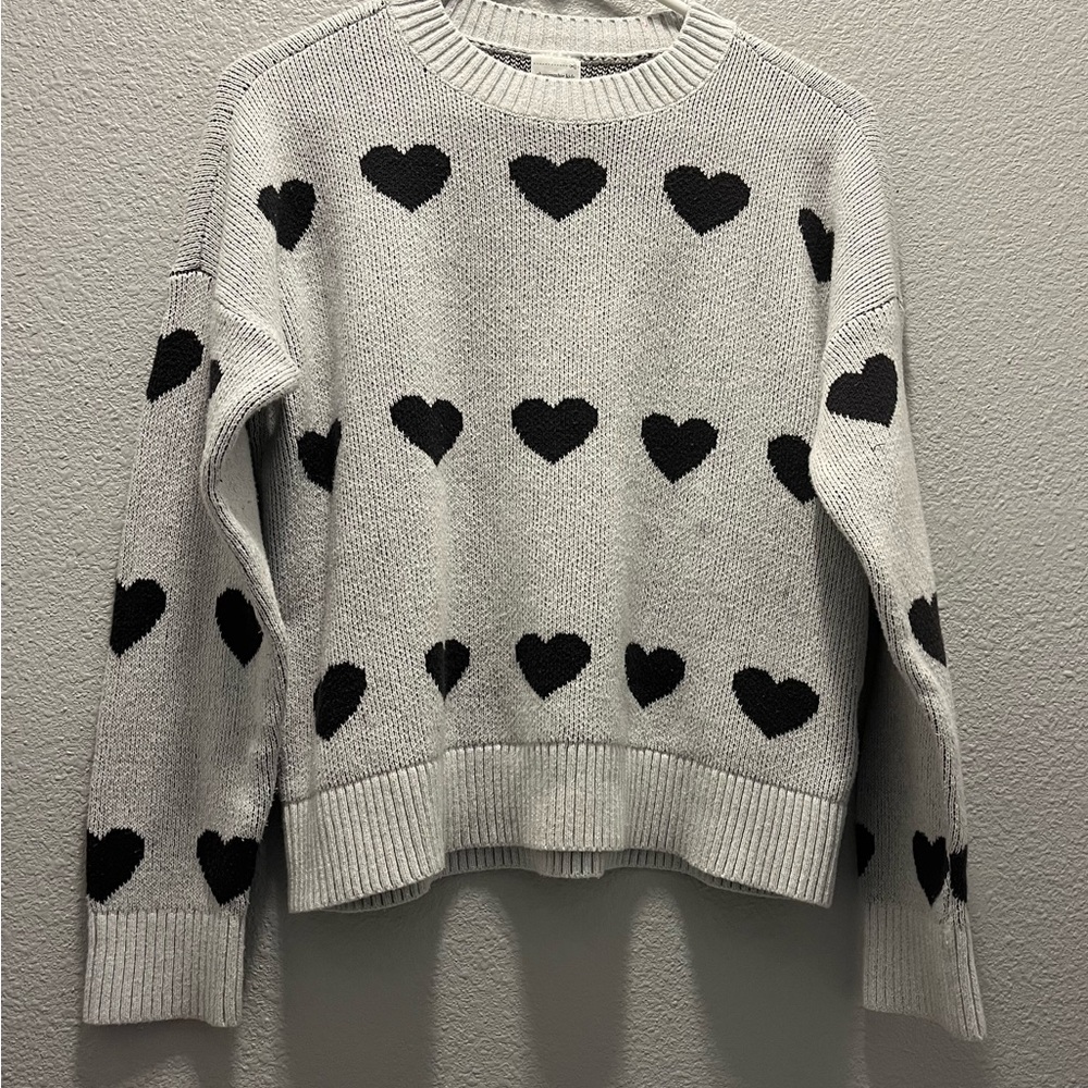 Abercrombie & Fitch Patterned‎ Black and White Sweater Kids Size 15/16 Fall